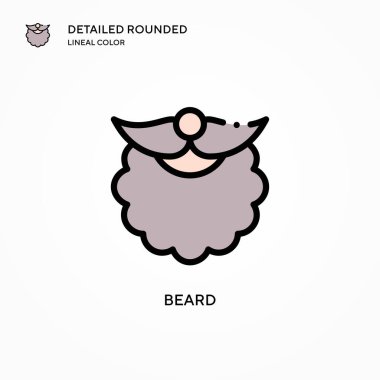 Sakal vektör simgesi. Modern vektör illüstrasyon kavramları. Düzenlemesi ve kişiselleştirmesi kolay.