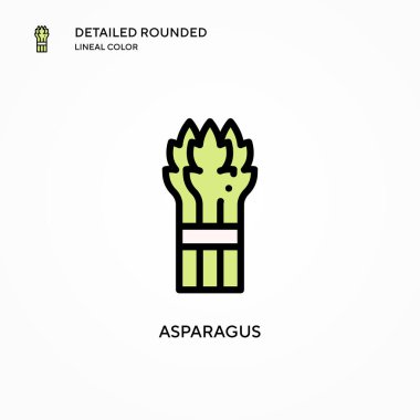 Kuşkonmaz vektör simgesi. Modern vektör illüstrasyon kavramları. Düzenlemesi ve kişiselleştirmesi kolay.