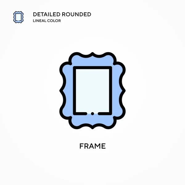 Frame Vector Icon Modern Vector Illustration Concepts Easy Edit Customize — Stock Vector