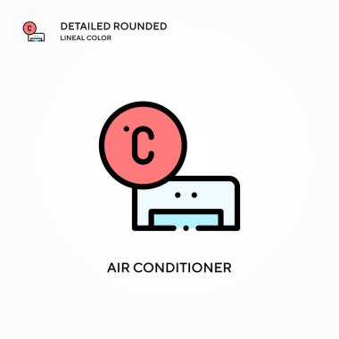 Klima vektör simgesi. Modern vektör illüstrasyon kavramları. Düzenlemesi ve kişiselleştirmesi kolay.