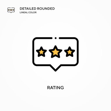 Beğeni vektörü simgesi. Modern vektör illüstrasyon kavramları. Düzenlemesi ve kişiselleştirmesi kolay.