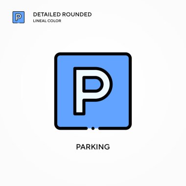 Park vektörü simgesi. Modern vektör illüstrasyon kavramları. Düzenlemesi ve kişiselleştirmesi kolay.