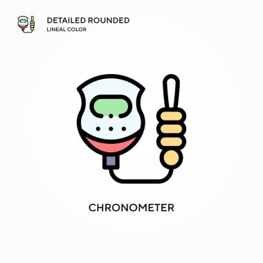 Kronometre vektör simgesi. Modern vektör illüstrasyon kavramları. Düzenlemesi ve kişiselleştirmesi kolay.