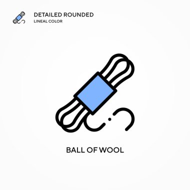Yün taşıyıcı ikon topu. Modern vektör illüstrasyon kavramları. Düzenlemesi ve kişiselleştirmesi kolay.