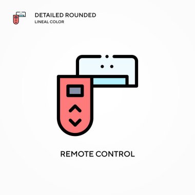 Uzaktan kumanda vektör simgesi. Modern vektör illüstrasyon kavramları. Düzenlemesi ve kişiselleştirmesi kolay.