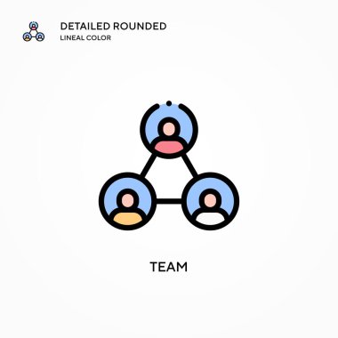 Takım vektör ikonu. Modern vektör illüstrasyon kavramları. Düzenlemesi ve kişiselleştirmesi kolay.
