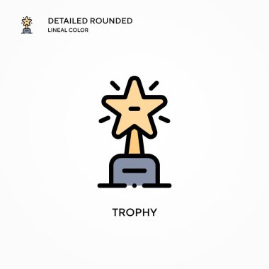 Ödül vektör simgesi. Modern vektör illüstrasyon kavramları. Düzenlemesi ve kişiselleştirmesi kolay.