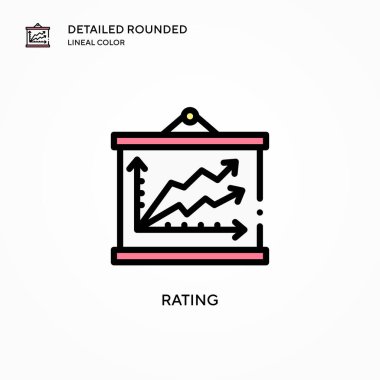 Beğeni vektörü simgesi. Modern vektör illüstrasyon kavramları. Düzenlemesi ve kişiselleştirmesi kolay.