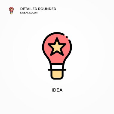 Fikir vektör simgesi. Modern vektör illüstrasyon kavramları. Düzenlemesi ve kişiselleştirmesi kolay.