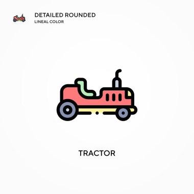 Çekici vektör ikonu. Modern vektör illüstrasyon kavramları. Düzenlemesi ve kişiselleştirmesi kolay.