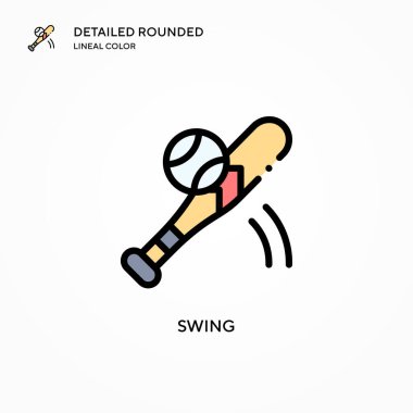 Vektör simgesini salla. Modern vektör illüstrasyon kavramları. Düzenlemesi ve kişiselleştirmesi kolay.