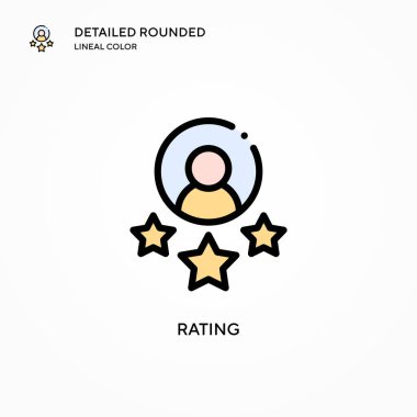 Beğeni vektörü simgesi. Modern vektör illüstrasyon kavramları. Düzenlemesi ve kişiselleştirmesi kolay.