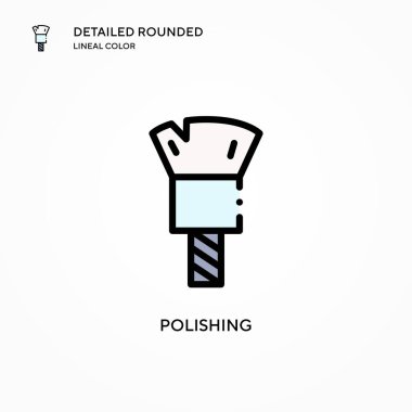 Vektör simgesi parlatılıyor. Modern vektör illüstrasyon kavramları. Düzenlemesi ve kişiselleştirmesi kolay.