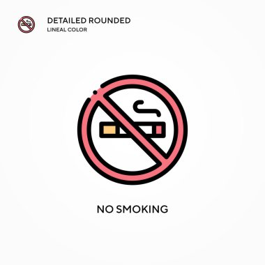 Dumanı tüten vektör simgesi yok. Modern vektör illüstrasyon kavramları. Düzenlemesi ve kişiselleştirmesi kolay.