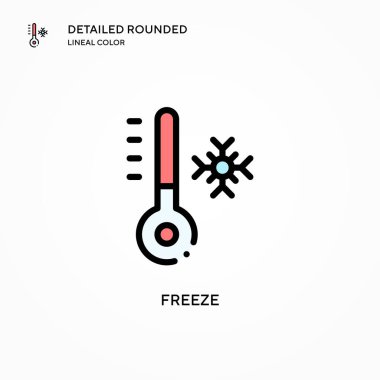 Vektör simgesini dondur. Modern vektör illüstrasyon kavramları. Düzenlemesi ve kişiselleştirmesi kolay.