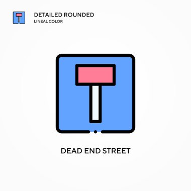 Çıkmaz sokak vektör simgesi. Modern vektör illüstrasyon kavramları. Düzenlemesi ve kişiselleştirmesi kolay.