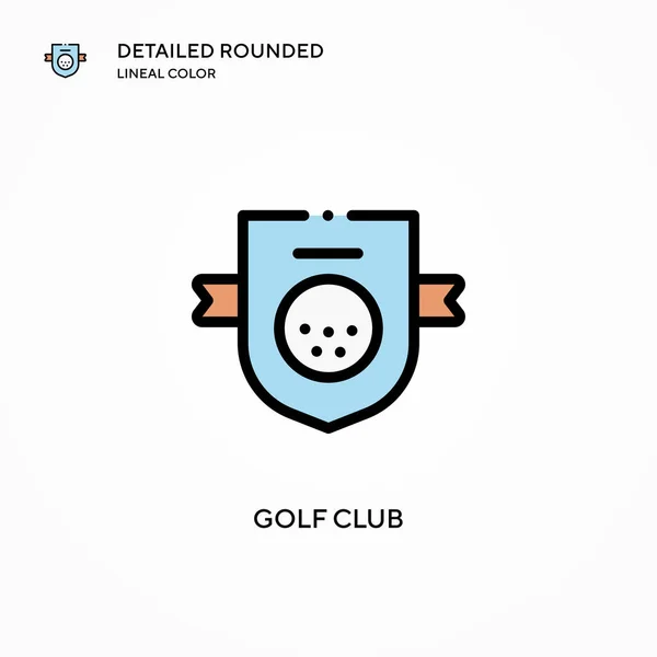 Golf Club Vector Icoon Moderne Vector Illustratie Concepten Eenvoudig Bewerken — Stockvector