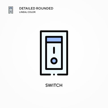 Vektör simgesini değiştir. Modern vektör illüstrasyon kavramları. Düzenlemesi ve kişiselleştirmesi kolay.