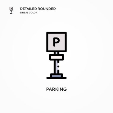 Park vektörü simgesi. Modern vektör illüstrasyon kavramları. Düzenlemesi ve kişiselleştirmesi kolay.