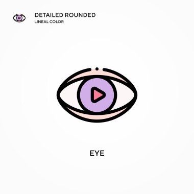 Göz vektör simgesi. Modern vektör illüstrasyon kavramları. Düzenlemesi ve kişiselleştirmesi kolay.