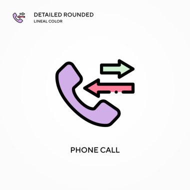 Arama vektör simgesi. Modern vektör illüstrasyon kavramları. Düzenlemesi ve kişiselleştirmesi kolay.