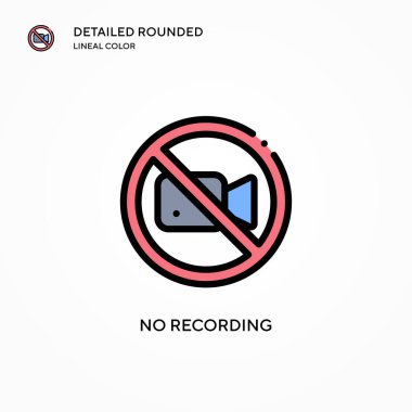 Kayıt vektör simgesi yok. Modern vektör illüstrasyon kavramları. Düzenlemesi ve kişiselleştirmesi kolay.