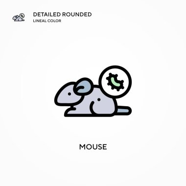 Fare vektör simgesi. Modern vektör illüstrasyon kavramları. Düzenlemesi ve kişiselleştirmesi kolay.