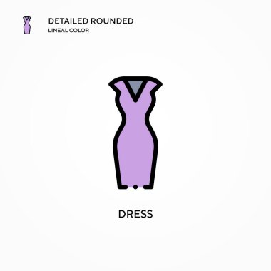 Vektör simgesini giyin. Modern vektör illüstrasyon kavramları. Düzenlemesi ve kişiselleştirmesi kolay.