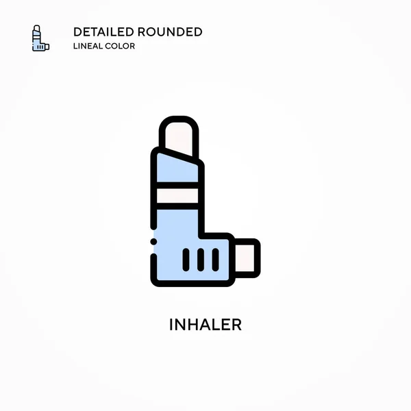 Icône Vectorielle Inhalateur Concepts Modernes Illustration Vectorielle Facile Modifier Personnaliser — Image vectorielle