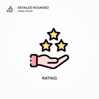 Beğeni vektörü simgesi. Modern vektör illüstrasyon kavramları. Düzenlemesi ve kişiselleştirmesi kolay.