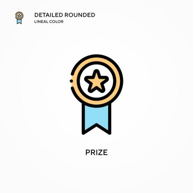 Ödül vektör simgesi. Modern vektör illüstrasyon kavramları. Düzenlemesi ve kişiselleştirmesi kolay.