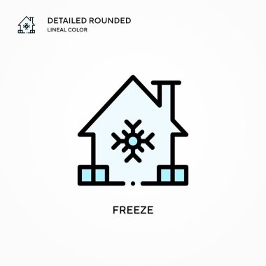 Vektör simgesini dondur. Modern vektör illüstrasyon kavramları. Düzenlemesi ve kişiselleştirmesi kolay.