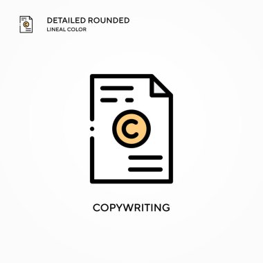 Vektör simgesi kopyalanıyor. Modern vektör illüstrasyon kavramları. Düzenlemesi ve kişiselleştirmesi kolay.