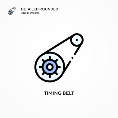 Zaman kemeri vektör simgesi. Modern vektör illüstrasyon kavramları. Düzenlemesi ve kişiselleştirmesi kolay.