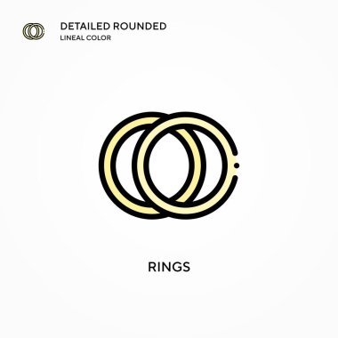 Halka vektör simgesi. Modern vektör illüstrasyon kavramları. Düzenlemesi ve kişiselleştirmesi kolay.