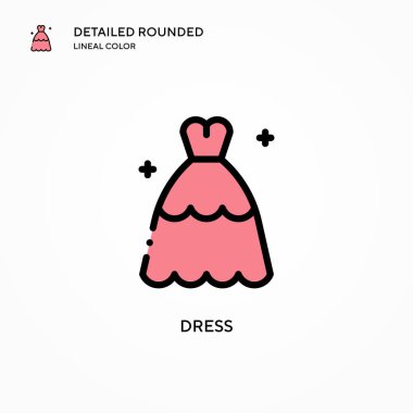 Vektör simgesini giyin. Modern vektör illüstrasyon kavramları. Düzenlemesi ve kişiselleştirmesi kolay.