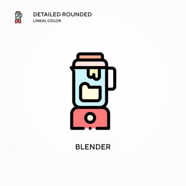 Blender vektör simgesi. Modern vektör illüstrasyon kavramları. Düzenlemesi ve kişiselleştirmesi kolay.