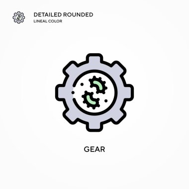 Vites vektör simgesi. Modern vektör illüstrasyon kavramları. Düzenlemesi ve kişiselleştirmesi kolay.