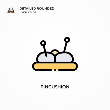 İğnelik vektör simgesi. Modern vektör illüstrasyon kavramları. Düzenlemesi ve kişiselleştirmesi kolay.