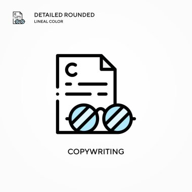 Vektör simgesi kopyalanıyor. Modern vektör illüstrasyon kavramları. Düzenlemesi ve kişiselleştirmesi kolay.