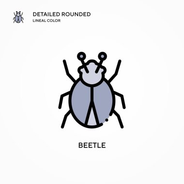Böcek vektör simgesi. Modern vektör illüstrasyon kavramları. Düzenlemesi ve kişiselleştirmesi kolay.