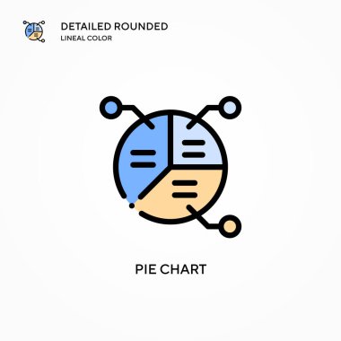 Pasta grafik vektör simgesi. Modern vektör illüstrasyon kavramları. Düzenlemesi ve kişiselleştirmesi kolay.