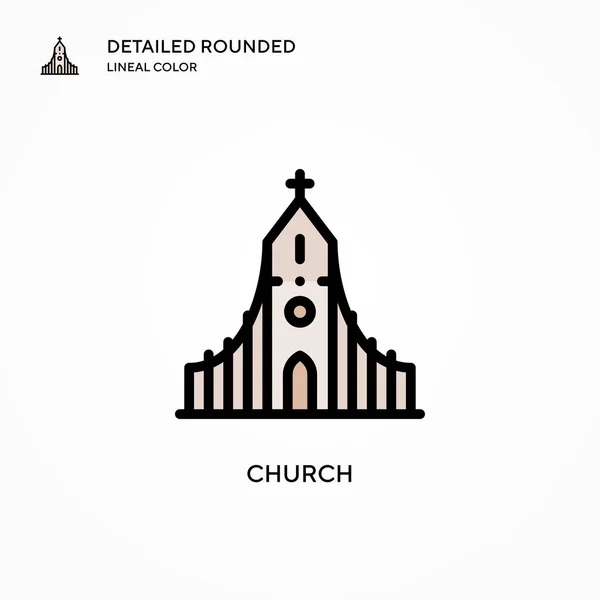 Εικονίδιο Φορέα Εκκλησίας Σύγχρονες Έννοιες Διανυσματικής Απεικόνισης Εύκολο Επεξεργαστείτε Και — Διανυσματικό Αρχείο