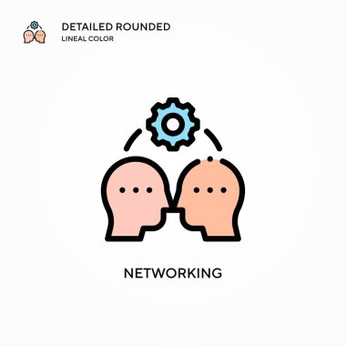 Ağ vektör simgesi. Modern vektör illüstrasyon kavramları. Düzenlemesi ve kişiselleştirmesi kolay.