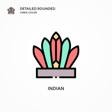 Hint vektör simgesi. Modern vektör illüstrasyon kavramları. Düzenlemesi ve kişiselleştirmesi kolay.