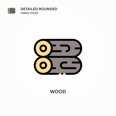 Tahta vektör simgesi. Modern vektör illüstrasyon kavramları. Düzenlemesi ve kişiselleştirmesi kolay.