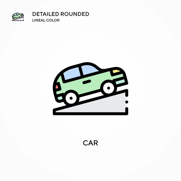 Εικονίδιο Φορέα Αυτοκινήτου Σύγχρονες Έννοιες Διανυσματικής Απεικόνισης Εύκολο Επεξεργαστείτε Και — Διανυσματικό Αρχείο