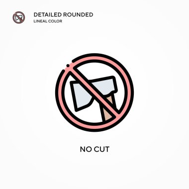 Kesik vektör simgesi yok. Modern vektör illüstrasyon kavramları. Düzenlemesi ve kişiselleştirmesi kolay.