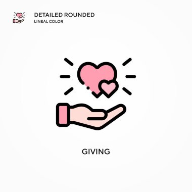 Vektör simgesi veriliyor. Modern vektör illüstrasyon kavramları. Düzenlemesi ve kişiselleştirmesi kolay.