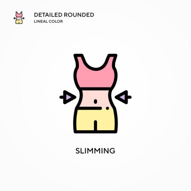 Zayıflatıcı vektör simgesi. Modern vektör illüstrasyon kavramları. Düzenlemesi ve kişiselleştirmesi kolay.